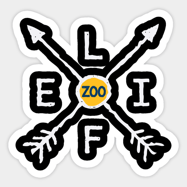 Zoo Life Arrows Sticker by Aunt Choppy